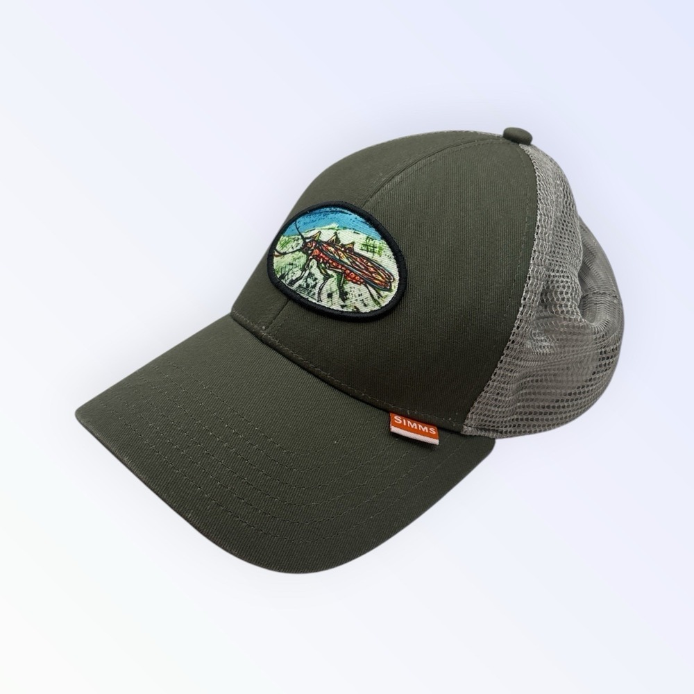 Simms Fishing Products Salmon‎ Fly Patch Trucker Hat Adjustable